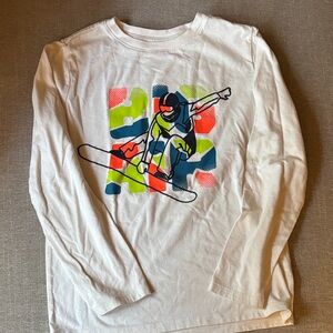 bundle - Snowboard tee and grey camo print size 8-10 and 10-12 (2 shirts)